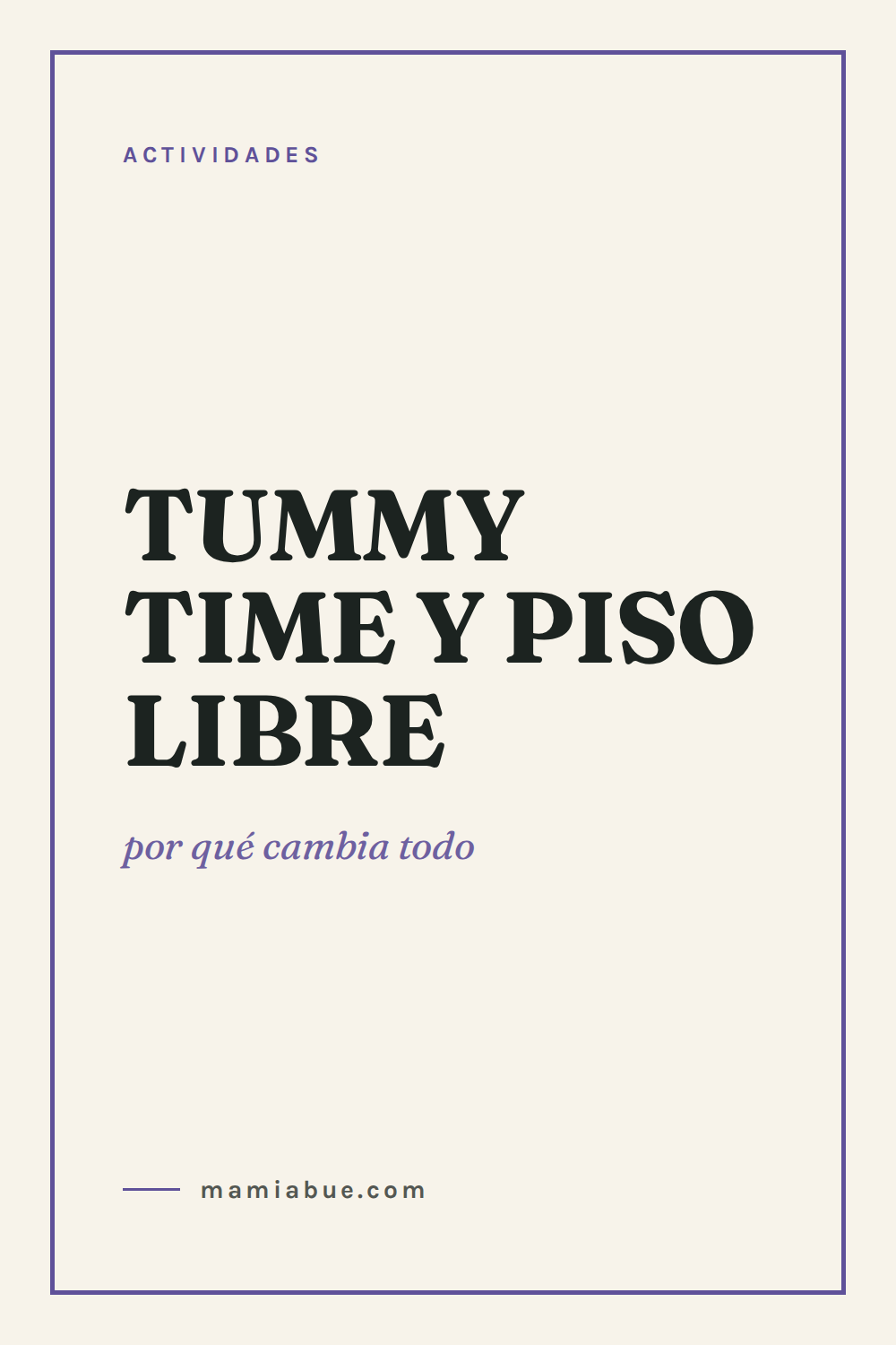 Actividades — Mamiabue: actividades 01