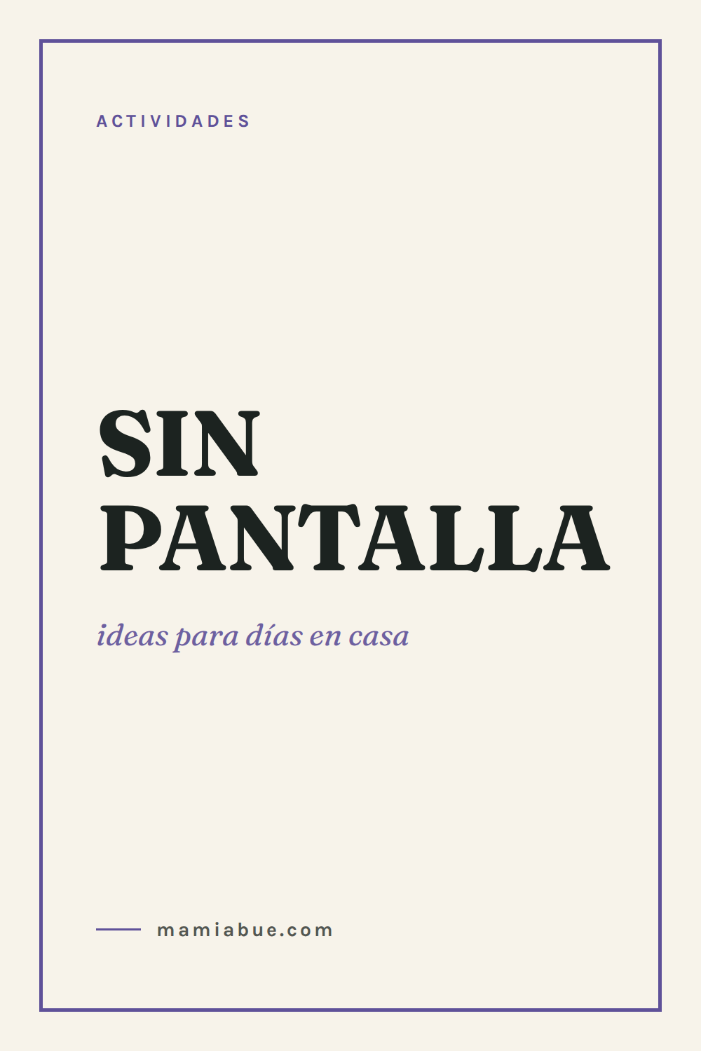 Actividades — Mamiabue: actividades 05