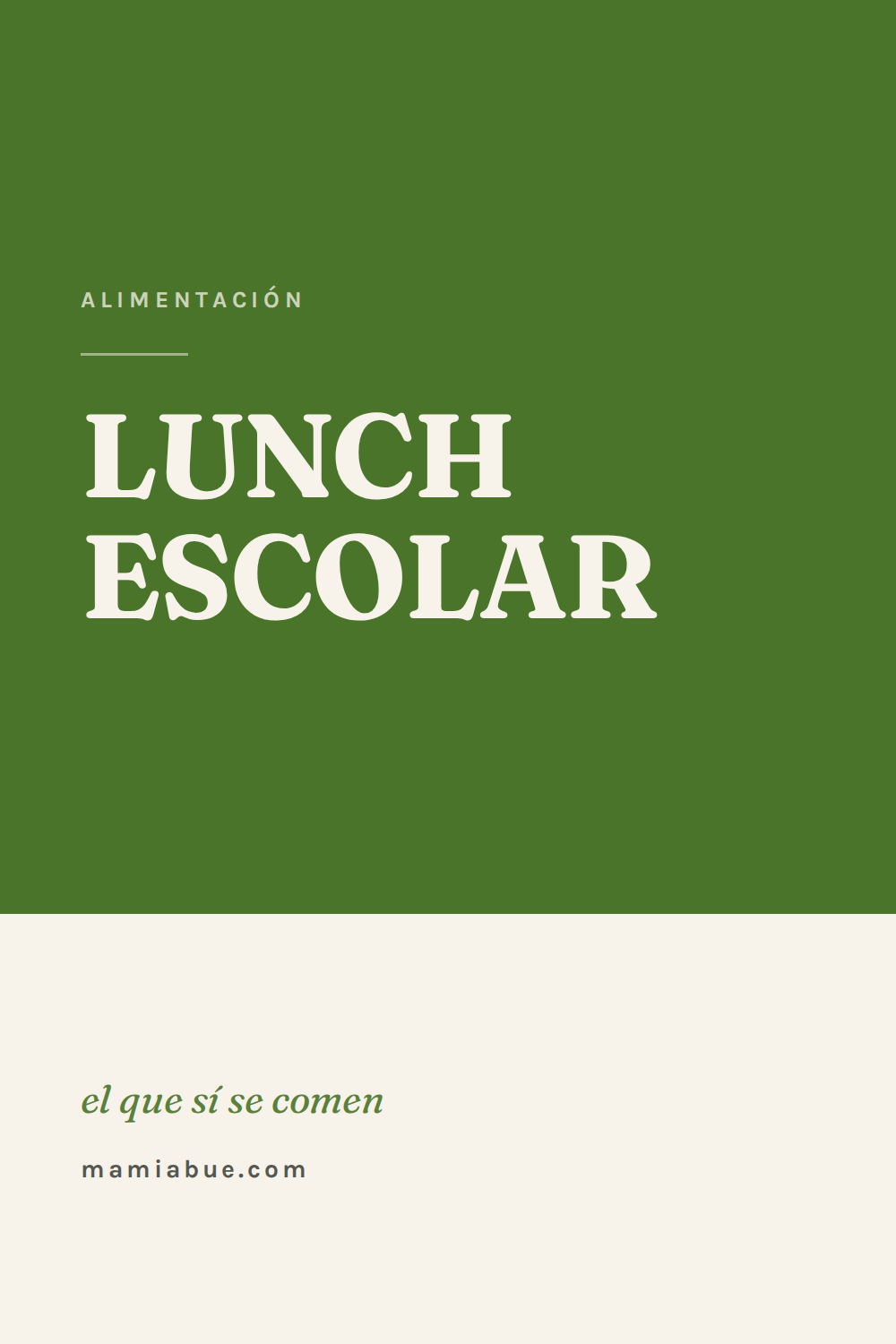Alimentación — Mamiabue: alimentacion 10